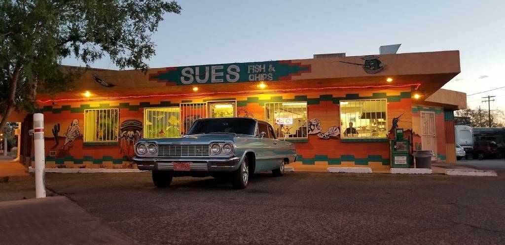 Sues Fish & Chips | restaurant | 2500 S 4th Ave, Tucson, AZ 85713, USA | 5206225711 OR +1 520-622-5711