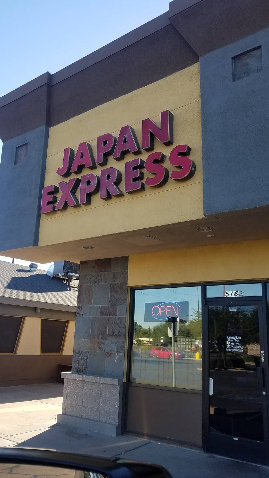 Japan Express | restaurant | 5162 W Olive Ave, Glendale, AZ 85302, USA | 6234359195 OR +1 623-435-9195
