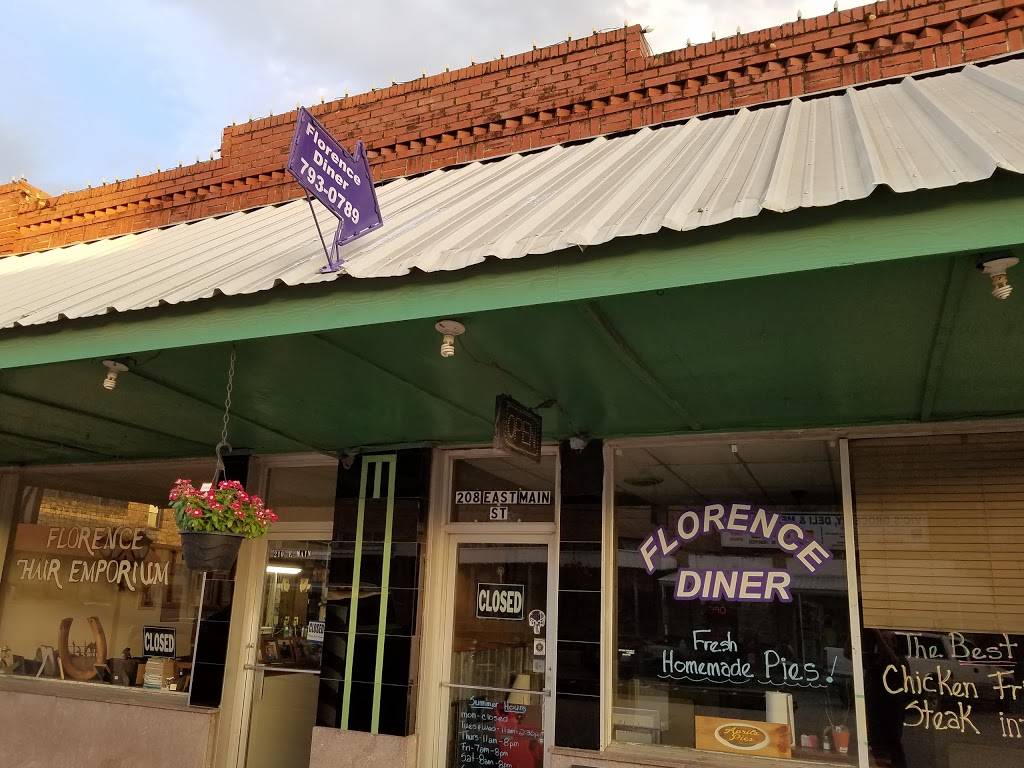 Florence Diner | restaurant | 208 E Main St, Florence, TX 76527, USA | 2547930789 OR +1 254-793-0789