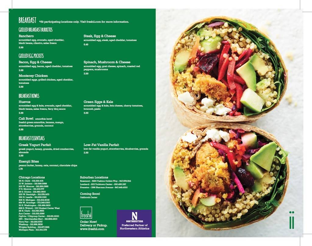 freshii | restaurant | 1596 Sherman Ave, Evanston, IL 60201, USA | 8474484300 OR +1 847-448-4300