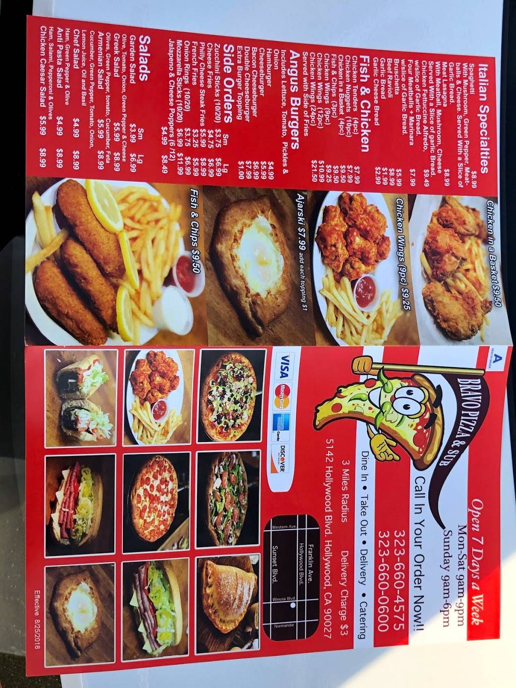 Bravo Pizza | restaurant | 6106, 5142 Hollywood Blvd, Los Angeles, CA 90027, USA | 3236600600 OR +1 323-660-0600