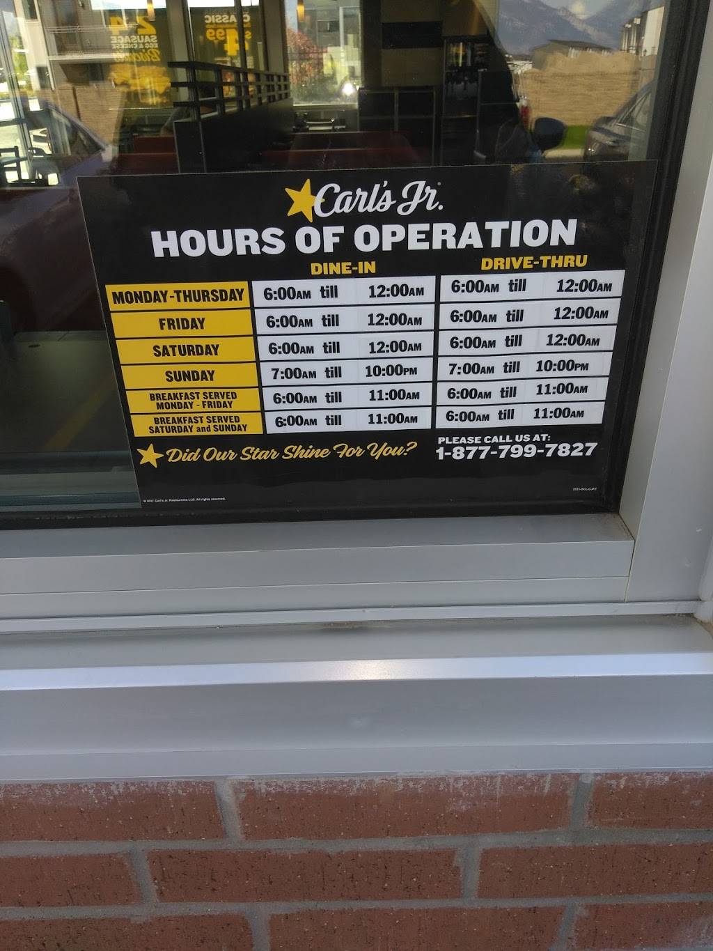 Carls Jr. | restaurant | 5402 13400 S, Herriman, UT 84096, USA | 8017921220 OR +1 801-792-1220