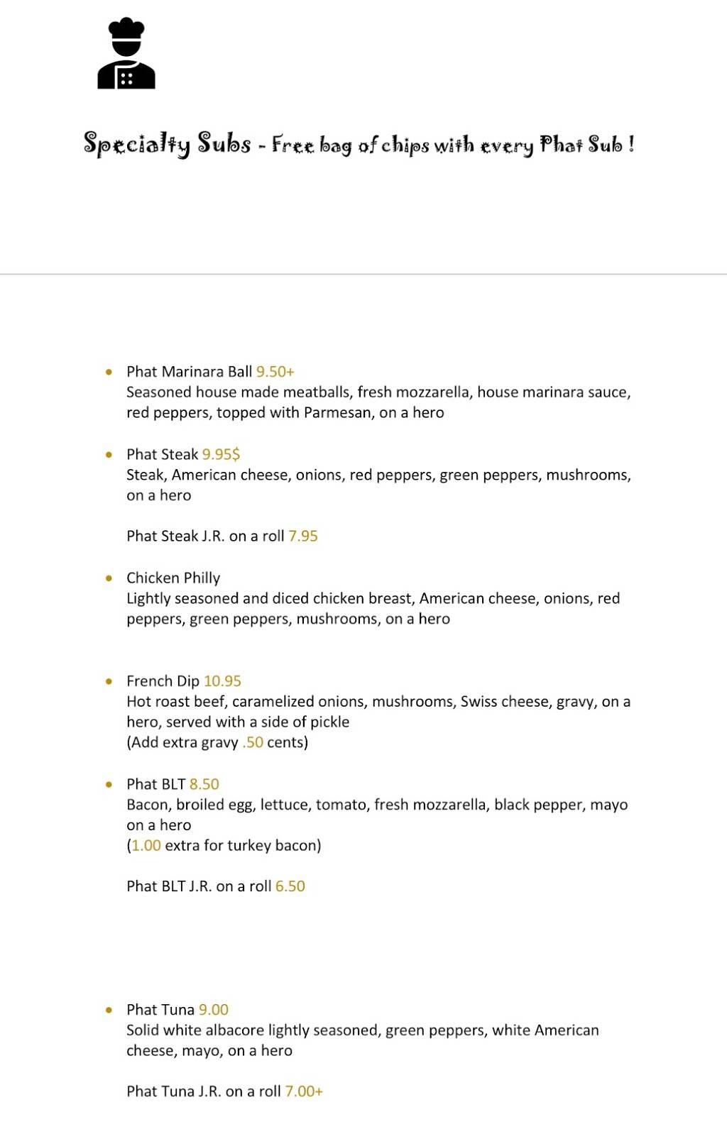 Phat Subs & Deli | restaurant | 991 Broadway, Bayonne, NJ 07002, USA | 2013839779 OR +1 201-383-9779