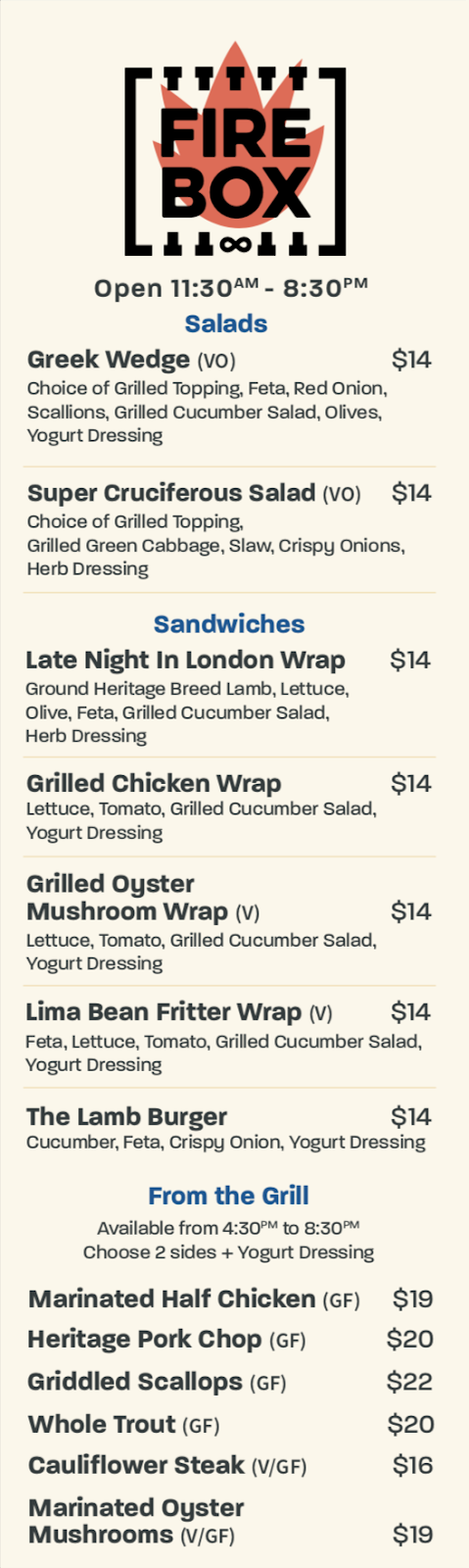 Firebox | restaurant | 1747 Allied St, Charlottesville, VA 22903, USA | 4342845630 OR +1 434-284-5630