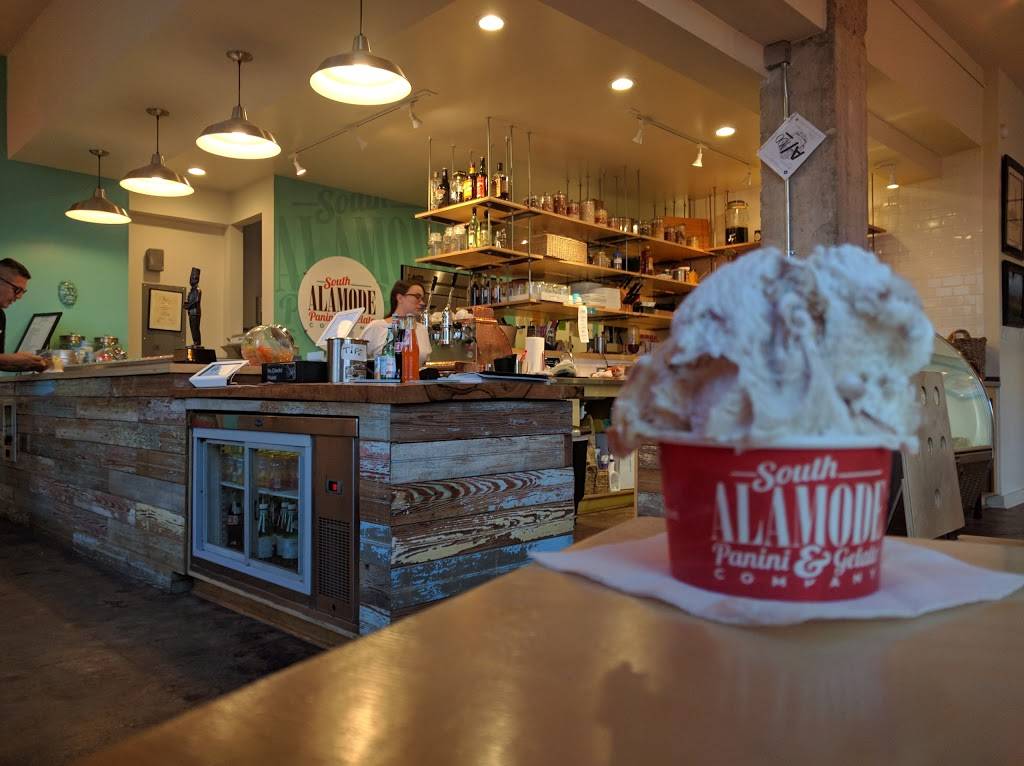South Alamode Panini & Gelato Company | cafe | 1420 S Alamo St, San Antonio, TX 78210, USA | 2107888000 OR +1 210-788-8000