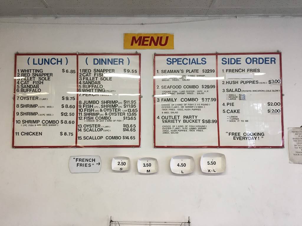 Fish Outlet | restaurant | 1703 E Alondra Blvd, Compton, CA 90221, USA | 3106378518 OR +1 310-637-8518