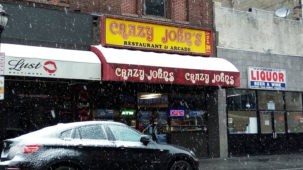 Crazy Johns | restaurant | 410 E Baltimore St, Baltimore, MD 21202, USA | 4106250363 OR +1 410-625-0363