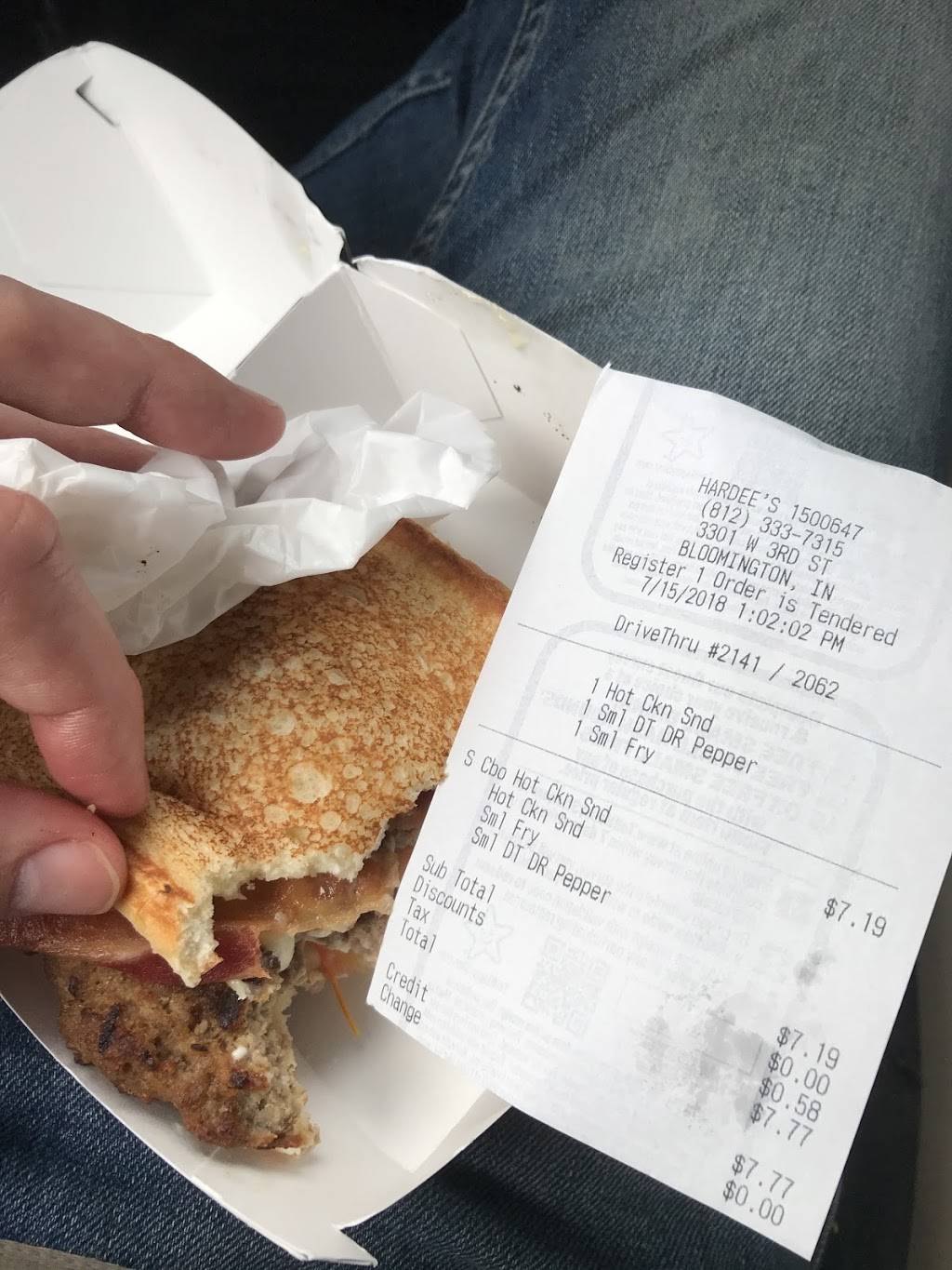 Hardees | restaurant | 3301 W 3rd St, Bloomington, IN 47404, USA | 8123337315 OR +1 812-333-7315