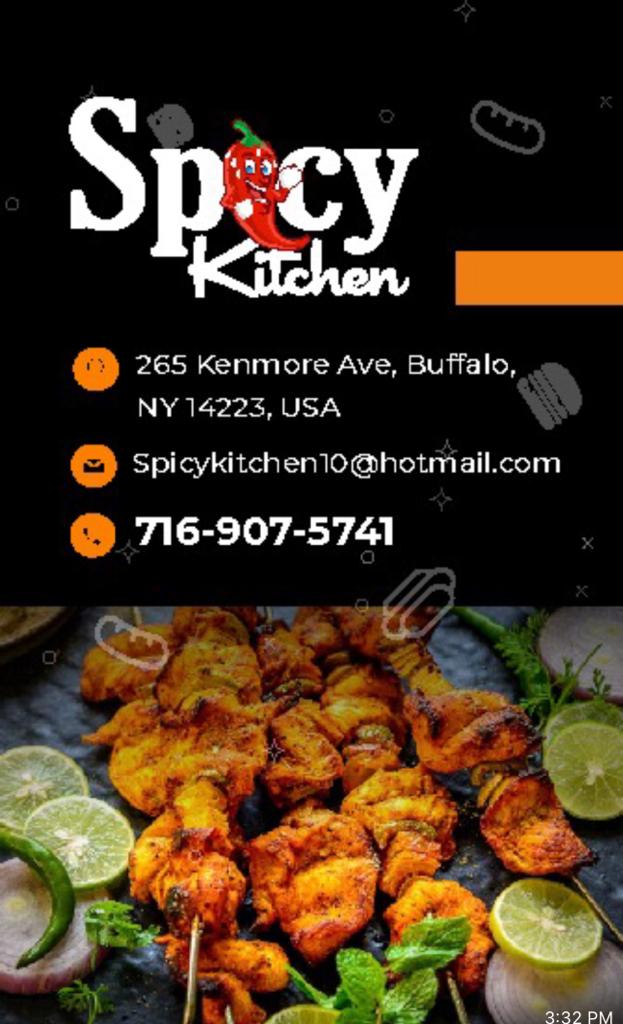Spicy Kitchen | restaurant | 265 Kenmore Ave, Buffalo, NY 14223, USA | 7169075741 OR +1 716-907-5741