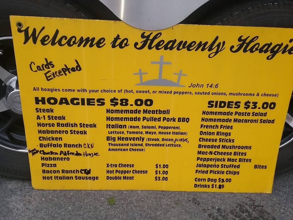 Heavenly Hoagies | restaurant | 3033 Hood Avenue, Shinnston, WV 26431, USA | 3043713504 OR +1 304-371-3504