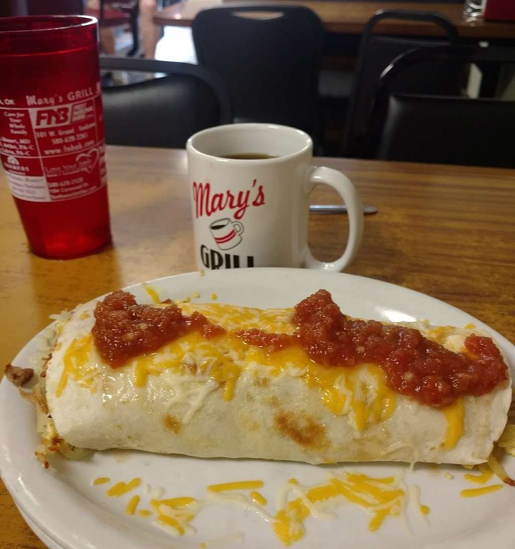 Marys Grill | restaurant | 114 E Grand Ave, Tonkawa, OK 74653, USA | 5808231027 OR +1 580-823-1027