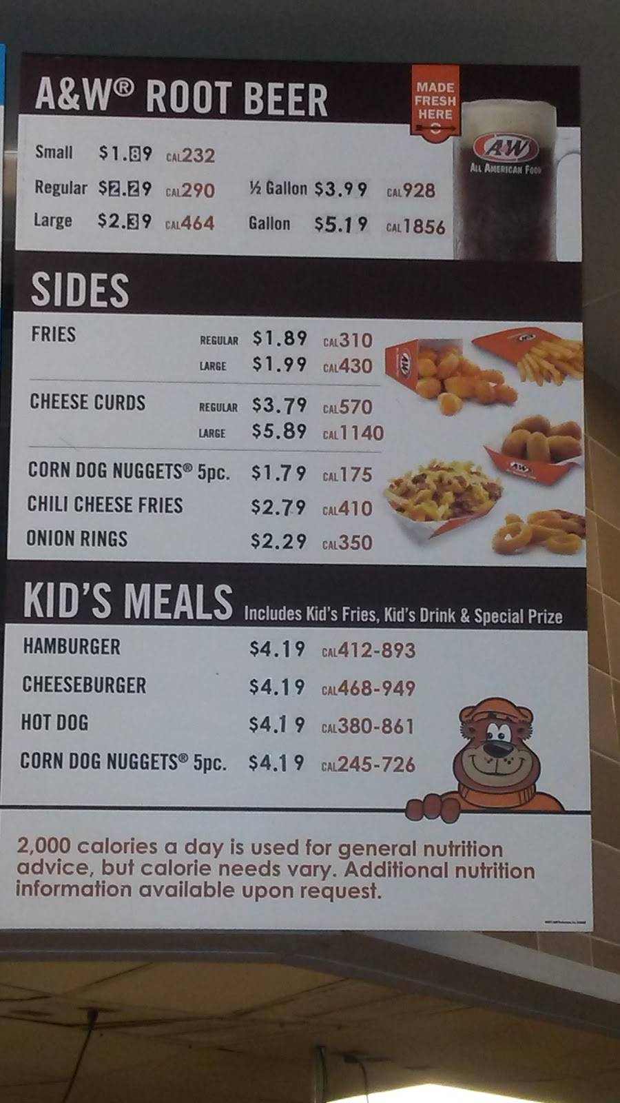 A&W Restaurant | restaurant | 4540 Centennial Blvd, Colorado Springs, CO 80919, USA | 7192648156 OR +1 719-264-8156