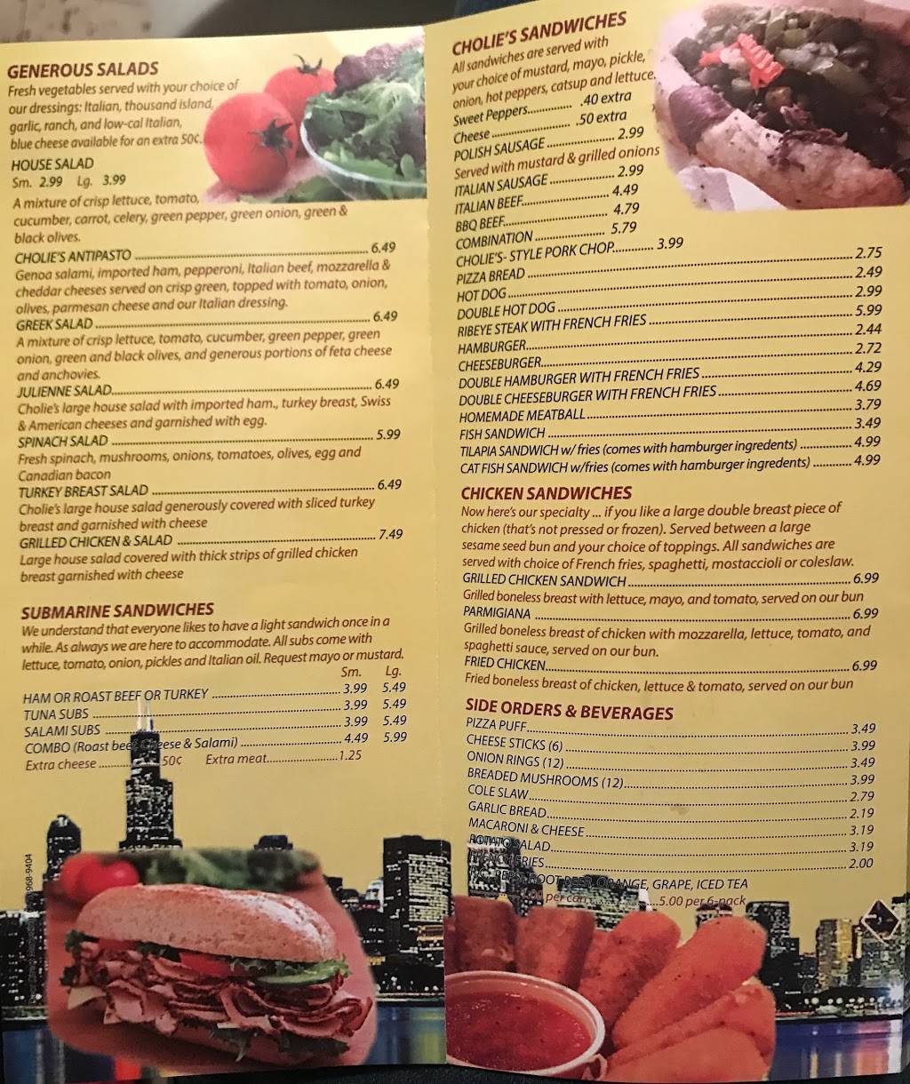 Cholies Pizza | restaurant | 3711 W 63rd St, Chicago, IL 60629, USA | 7737678600 OR +1 773-767-8600