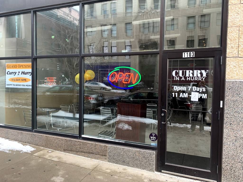 Curry In A Hurry | restaurant | 1103 Grand Blvd #125, Kansas City, MO 64106, USA | 8165691595 OR +1 816-569-1595