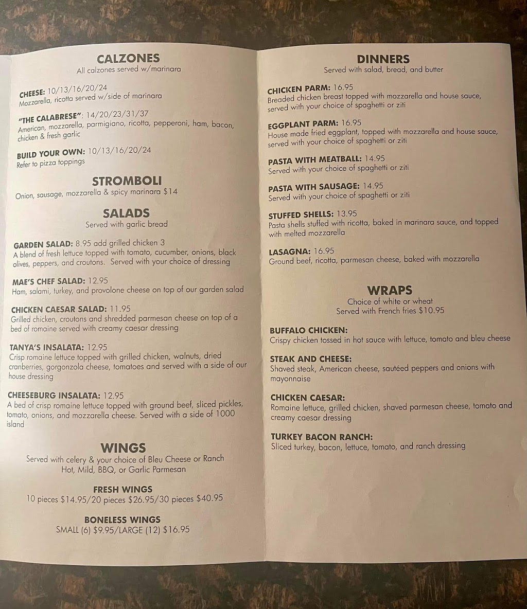 Maes Pizzeria | restaurant | 56 W State St, Granby, MA 01033, USA | 4134677477 OR +1 413-467-7477