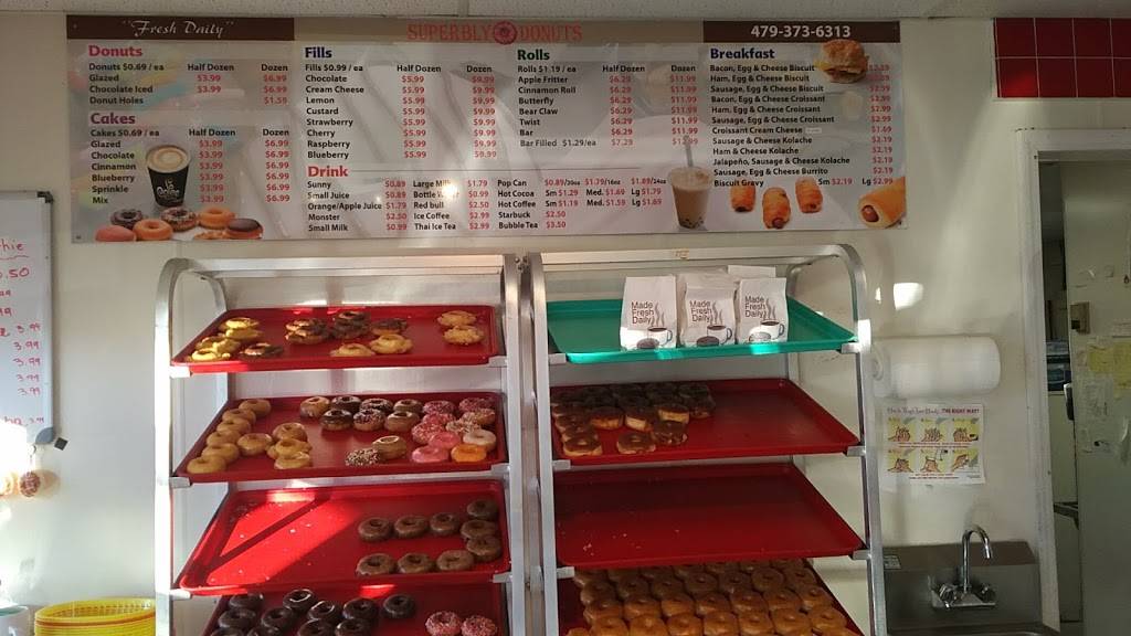 Superbly Donuts. | bakery | 271 US-412, Siloam Springs, AR 72761, USA | 4793736313 OR +1 479-373-6313