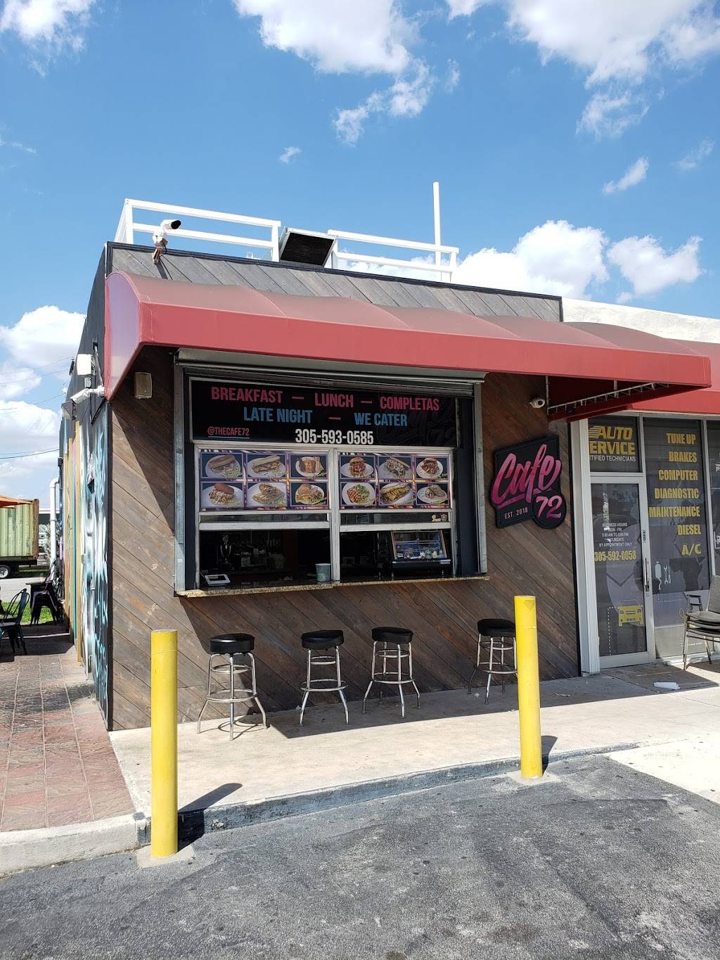 Cafe 72 | restaurant | 7201 NW 36th St, Miami, FL 33166, USA | 3055930585 OR +1 305-593-0585