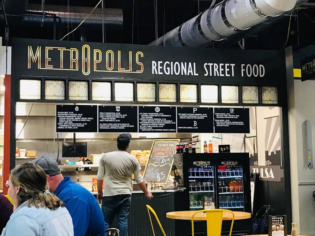 Metropolis Regional Street Food - Mother Road Market | restaurant | 1124 S Lewis Ave, Tulsa, OK 74104, USA | 9182401970 OR +1 918-240-1970