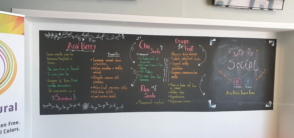 Açaí Bowls Tropical Fusion | restaurant | 3100 Gulf Breeze Pkwy, Gulf Breeze, FL 32563, USA | 8509344545 OR +1 850-934-4545