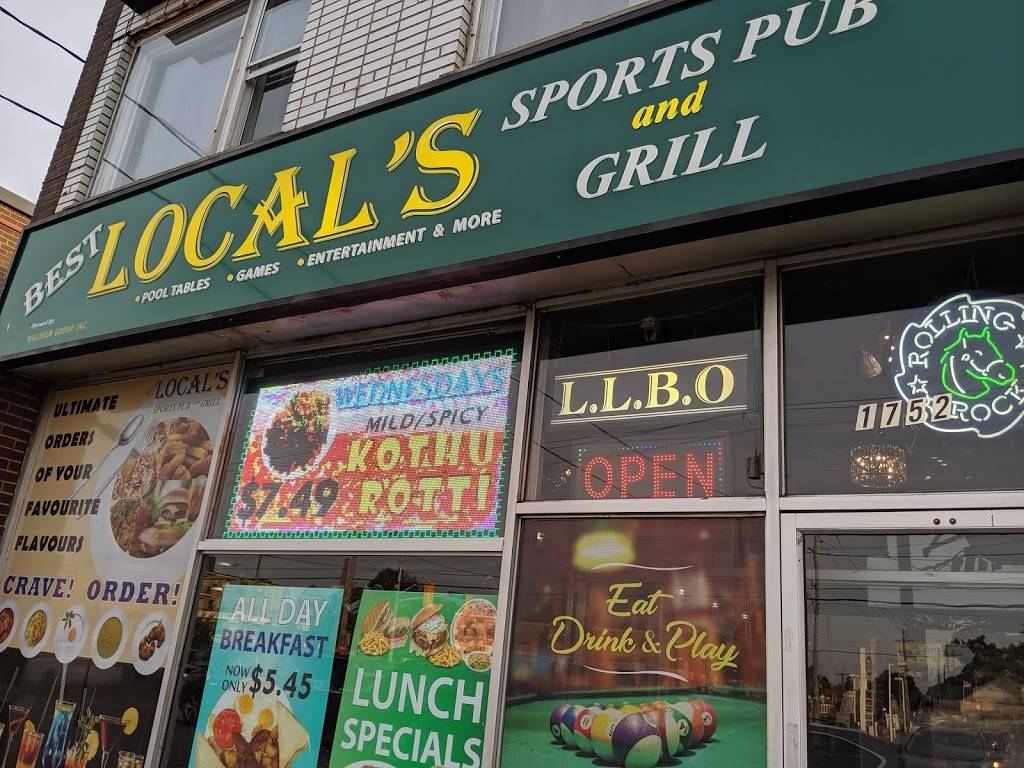 Best Locals Sport Pub & Grill | restaurant | 1752 Victoria Park Ave, Scarborough, ON M1R 1S1, Canada | 6473511752 OR +1 647-351-1752
