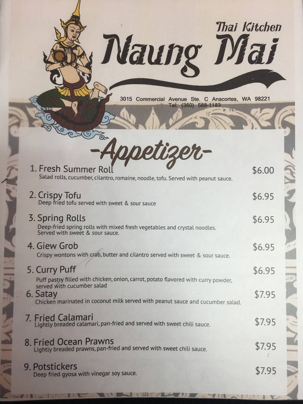 Naung Mai Thai Kitchen LLC | restaurant | 270 SE Cabot Dr, Oak Harbor, WA 98277, USA | 3606798907 OR +1 360-679-8907