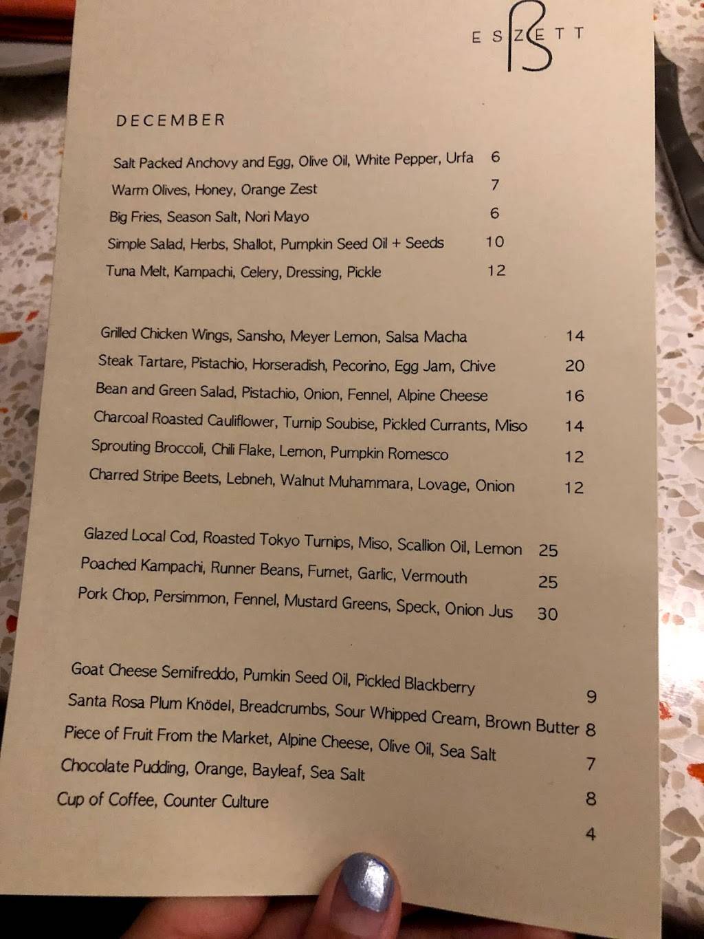 Eszett | restaurant | 3510 Sunset Blvd, Los Angeles, CA 90026, USA | 3235226323 OR +1 323-522-6323