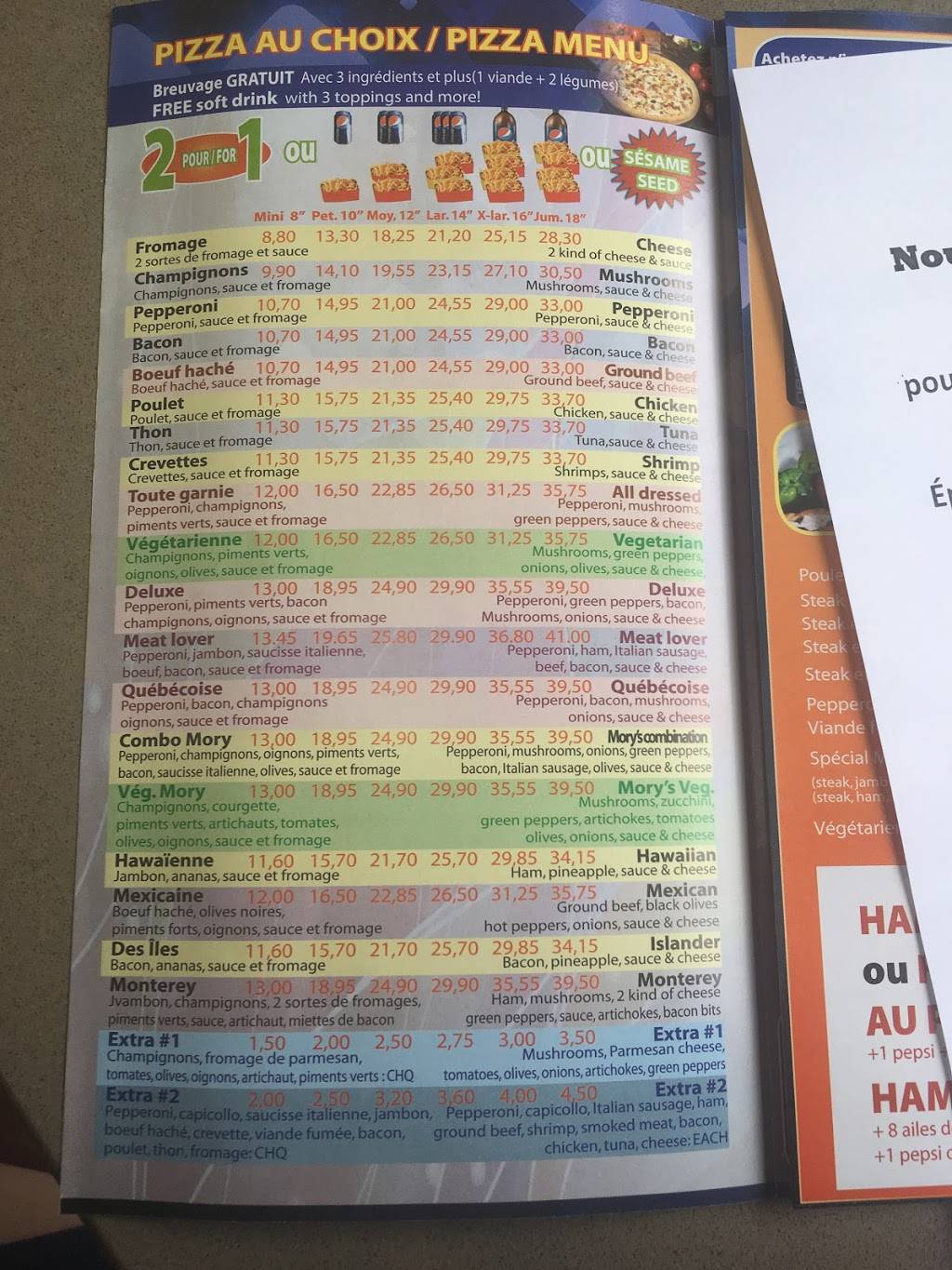 Pizza Morys | restaurant | 4702 Rue de Verdun, Verdun, QC H4G 1M8, Canada | 5147672000 OR +1 514-767-2000