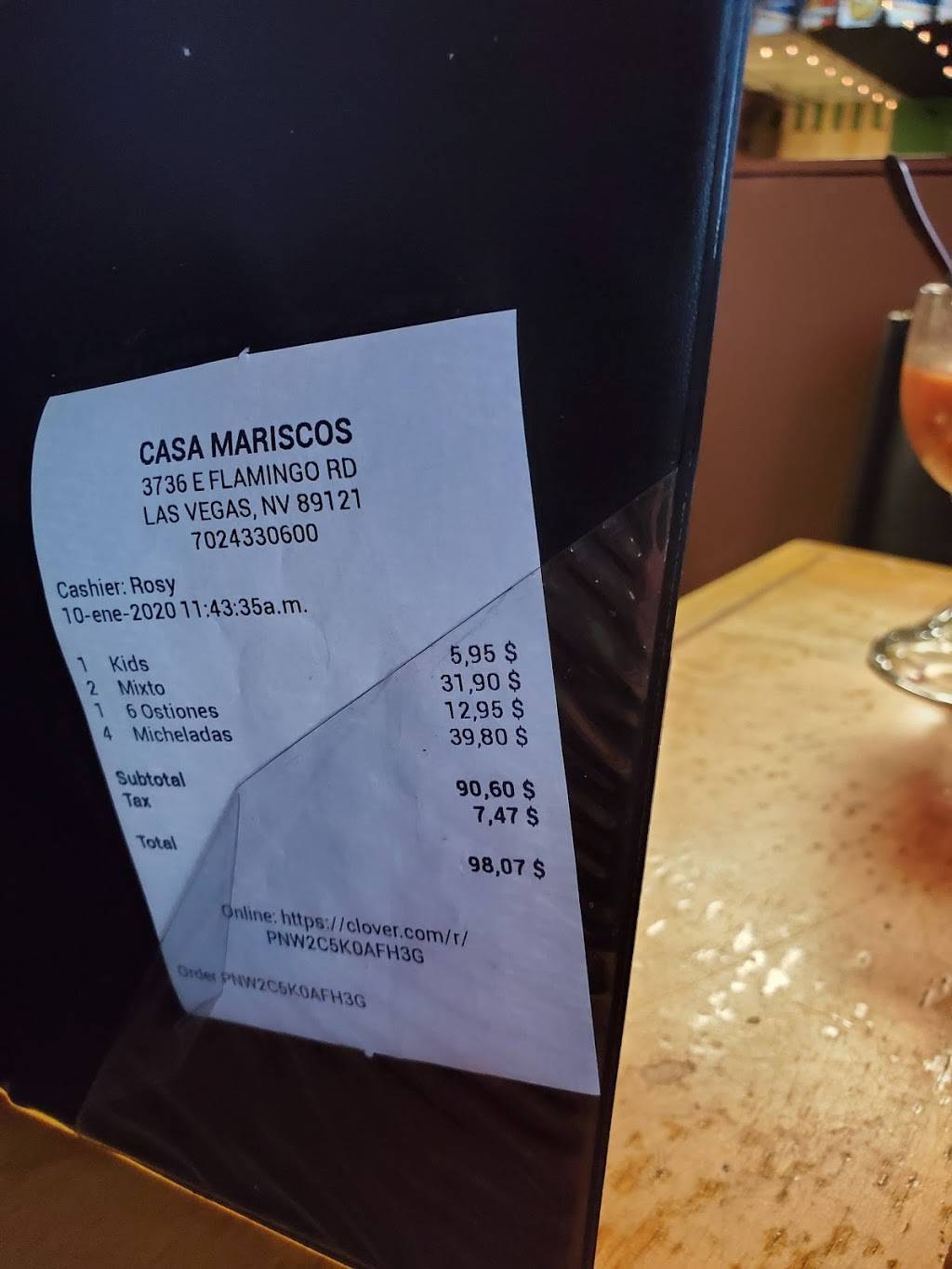 Casa Mariscos Restaurante & bar | restaurant | 3740 E Flamingo Rd, Las Vegas, NV 89121, USA | 7024330600 OR +1 702-433-0600