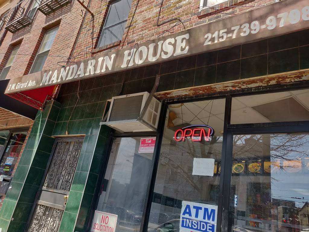 Mandarin House | restaurant | 3 W Girard Ave, Philadelphia, PA 19123, USA | 2157399798 OR +1 215-739-9798