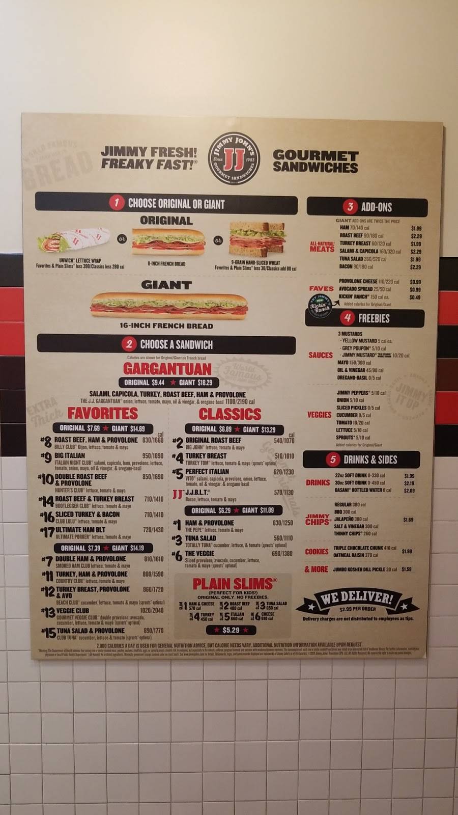 Jimmy Johns | meal delivery | 36324 Van Dyke Ave, Sterling Heights, MI 48312, USA | 5862647777 OR +1 586-264-7777
