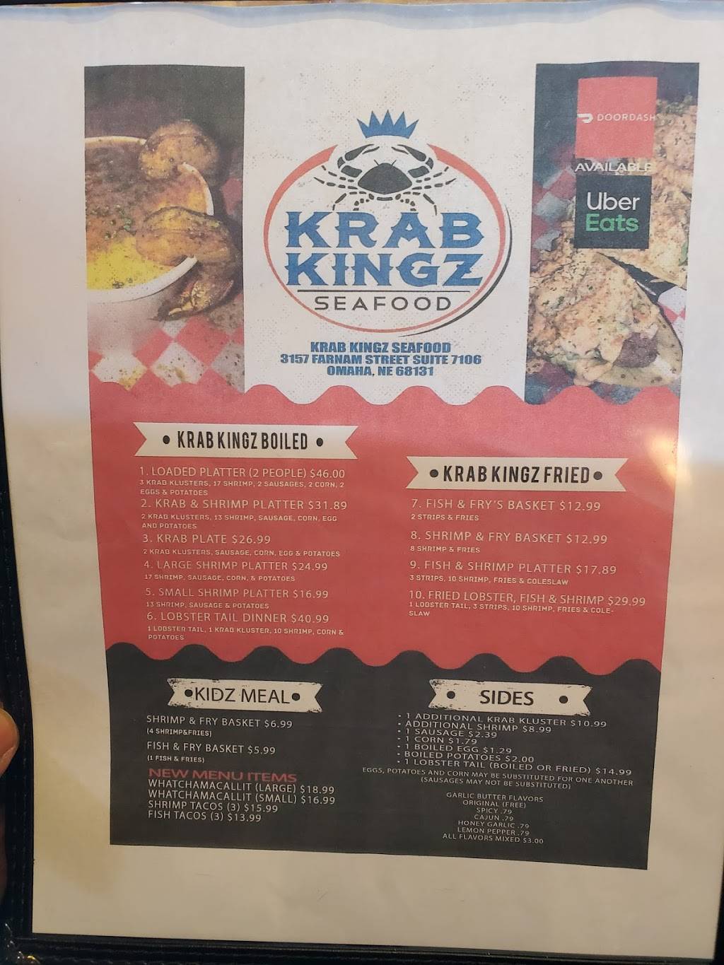 Krab Kingz | restaurant | 3157 Farnam St, Omaha, NE 68131, USA | 5319992522 OR +1 531-999-2522
