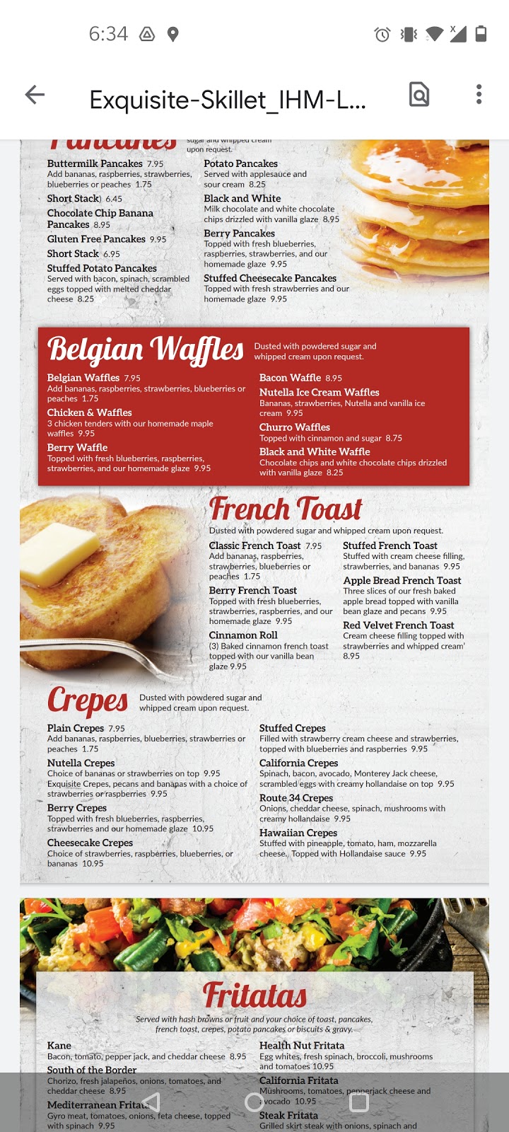 Exquisite skillet pancake house | restaurant | 1180 US-34, Plano, IL 60545, USA | 3318080001 OR +1 331-808-0001