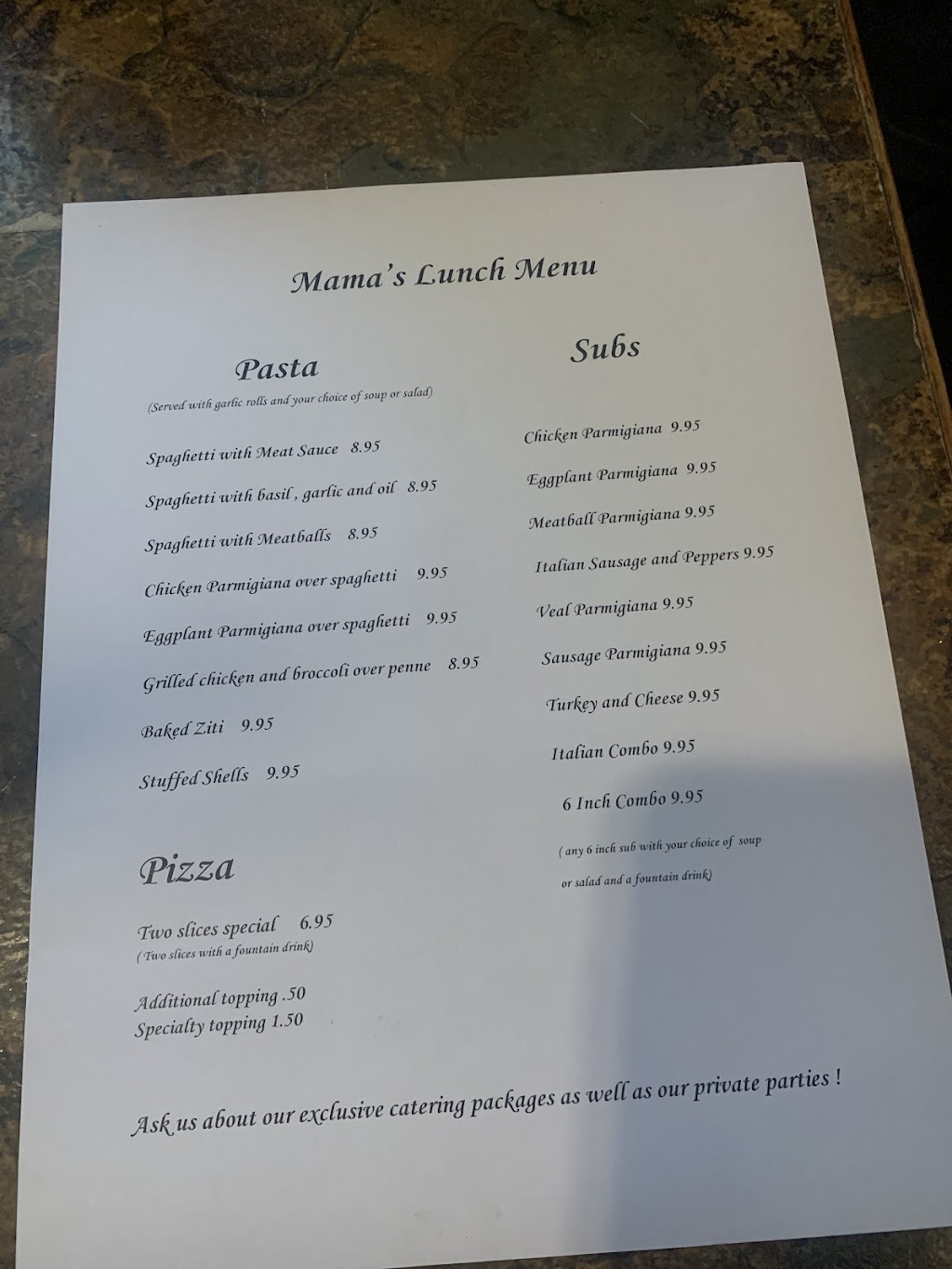 Mamas Italian Restaurant | restaurant | 162 Holly Hill Ln, Burlington, NC 27215, USA | 3365849309 OR +1 336-584-9309