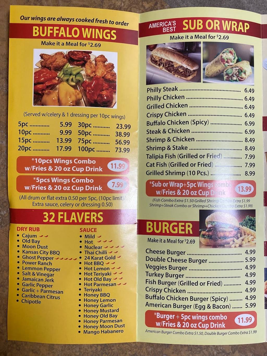 Americas Best Wings | restaurant | 800 W 4th St, Wilmington, DE 19801, USA | 3022742294 OR +1 302-274-2294