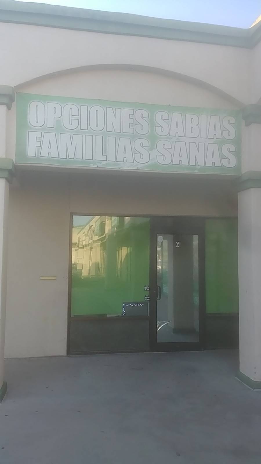 Opciones Sabias / Familia Sanas | restaurant | 7595 N Loop Dr suite g, El Paso, TX 79915, USA | 9154122904 OR +1 915-412-2904