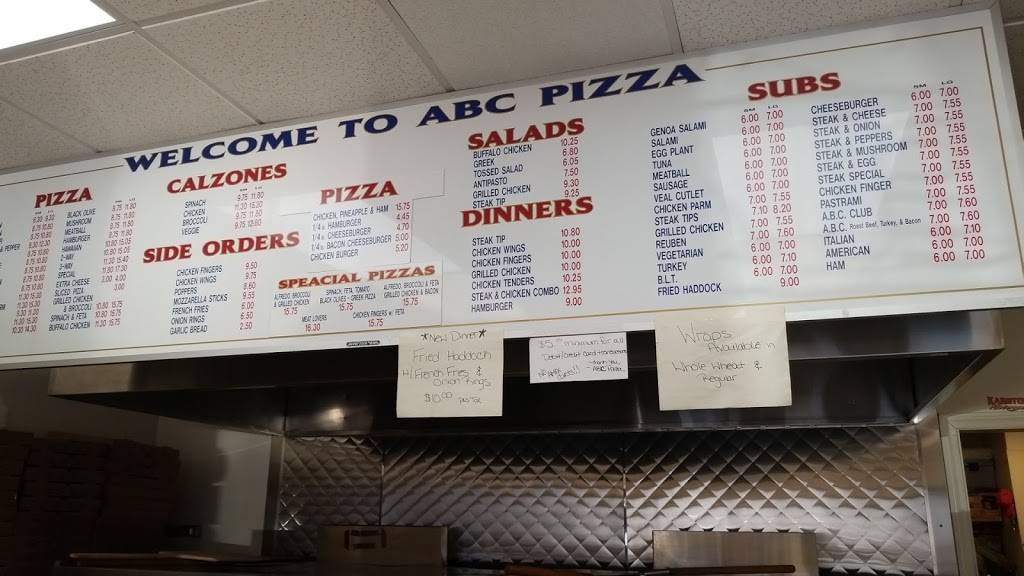 ABC Pizza | restaurant | 21 Londonderry Turnpike #4, Hooksett, NH 03106, USA | 6036230005 OR +1 603-623-0005