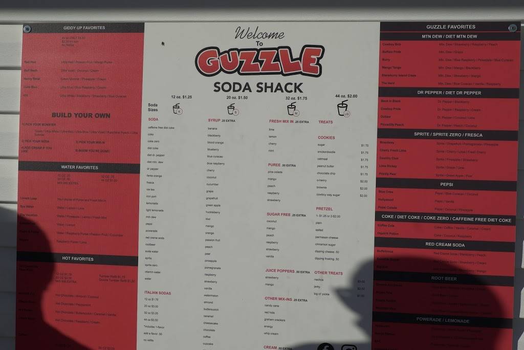 GUZZLE SODA SHACK | restaurant | 188 W 1180 N St, Tooele, UT 84074, USA | 4358432436 OR +1 435-843-2436