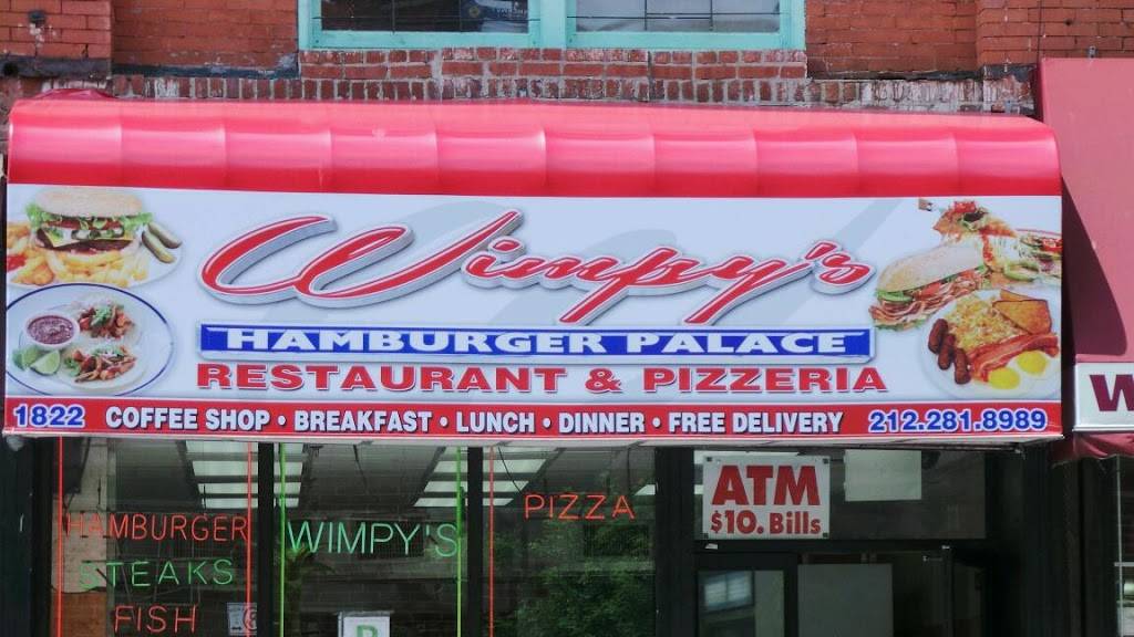 Wimpys | restaurant | 1822 Amsterdam Ave, New York, NY 10031, USA | 2122818989 OR +1 212-281-8989