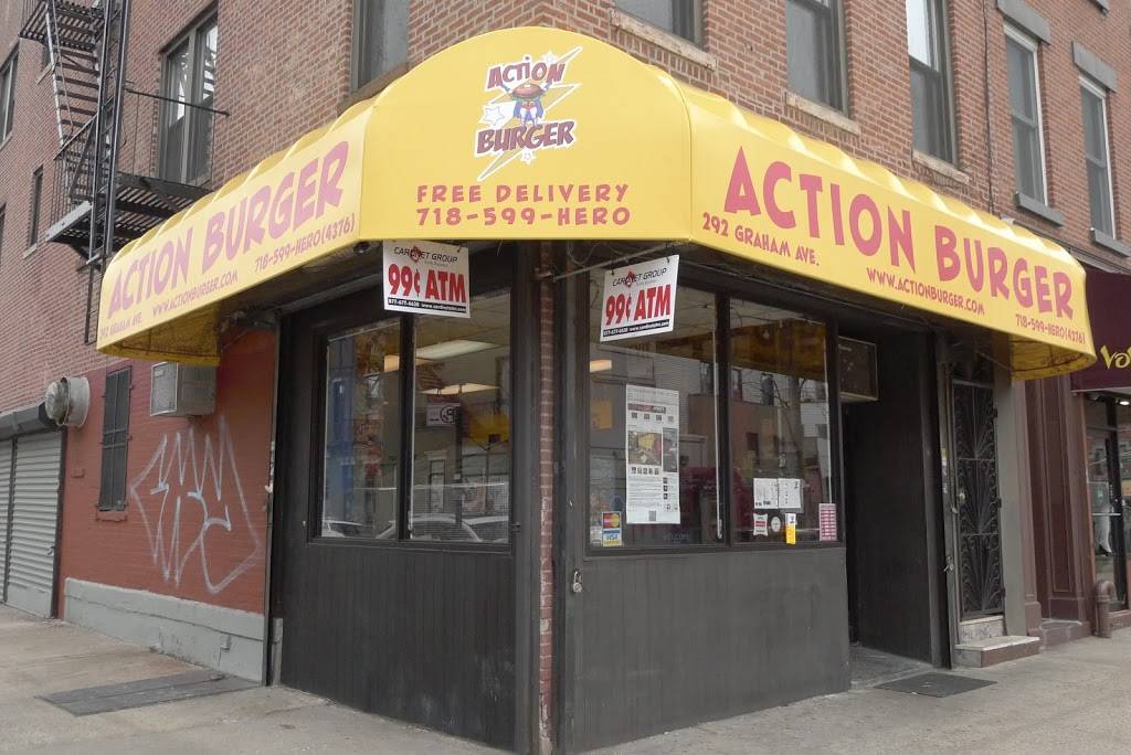 Action Burger | restaurant | 292 Graham Ave, Brooklyn, NY 11211, USA | 7185994376 OR +1 718-599-4376