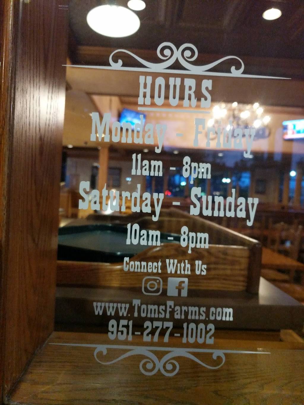 Senor Toms | restaurant | 23800 Temescal Canyon Rd, Temescal Valley, CA 92883, USA | 9512771002 OR +1 951-277-1002