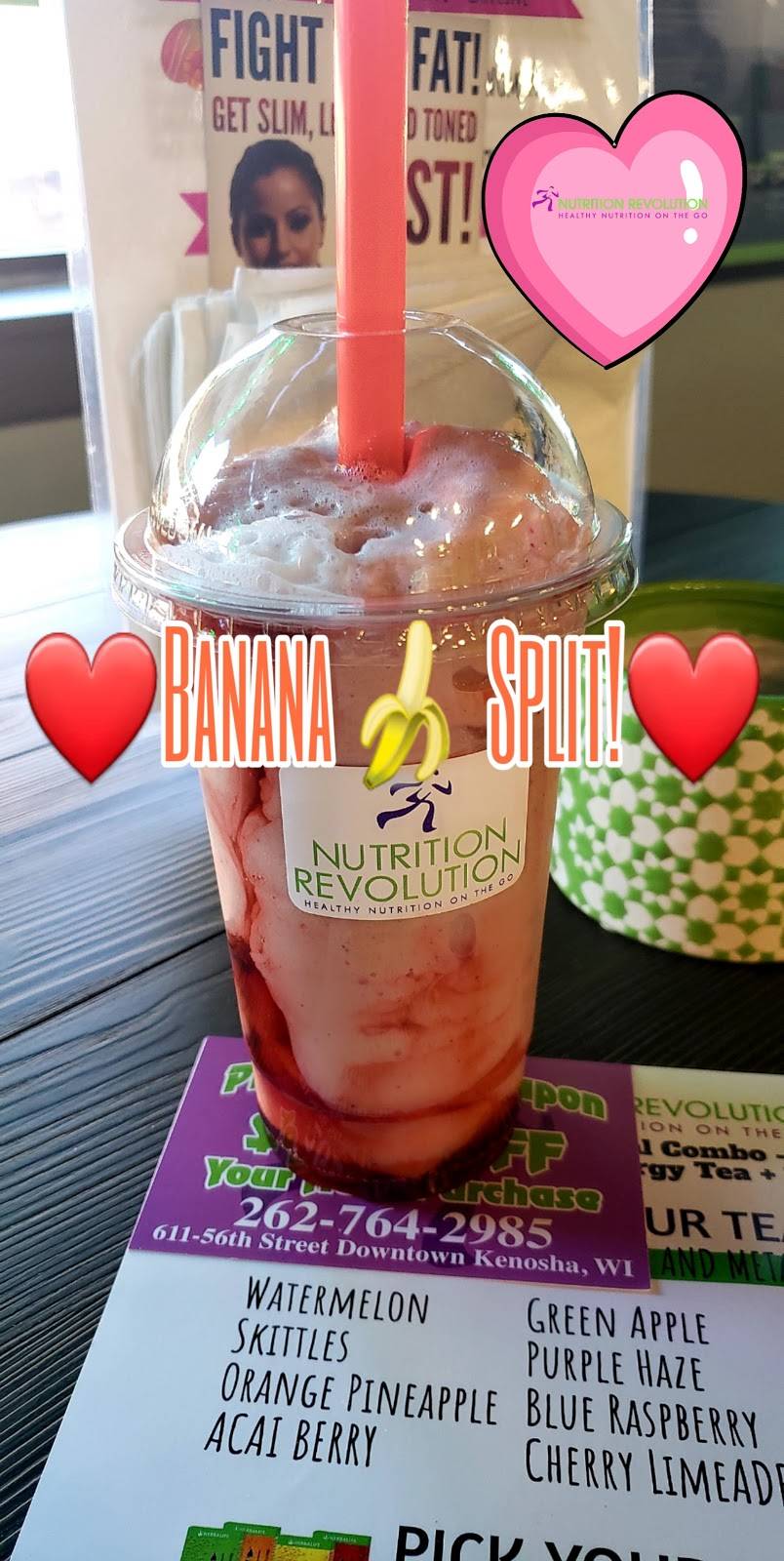 Nutrition Revolution | restaurant | 611 56th St, Kenosha, WI 53140, USA | 2627642985 OR +1 262-764-2985