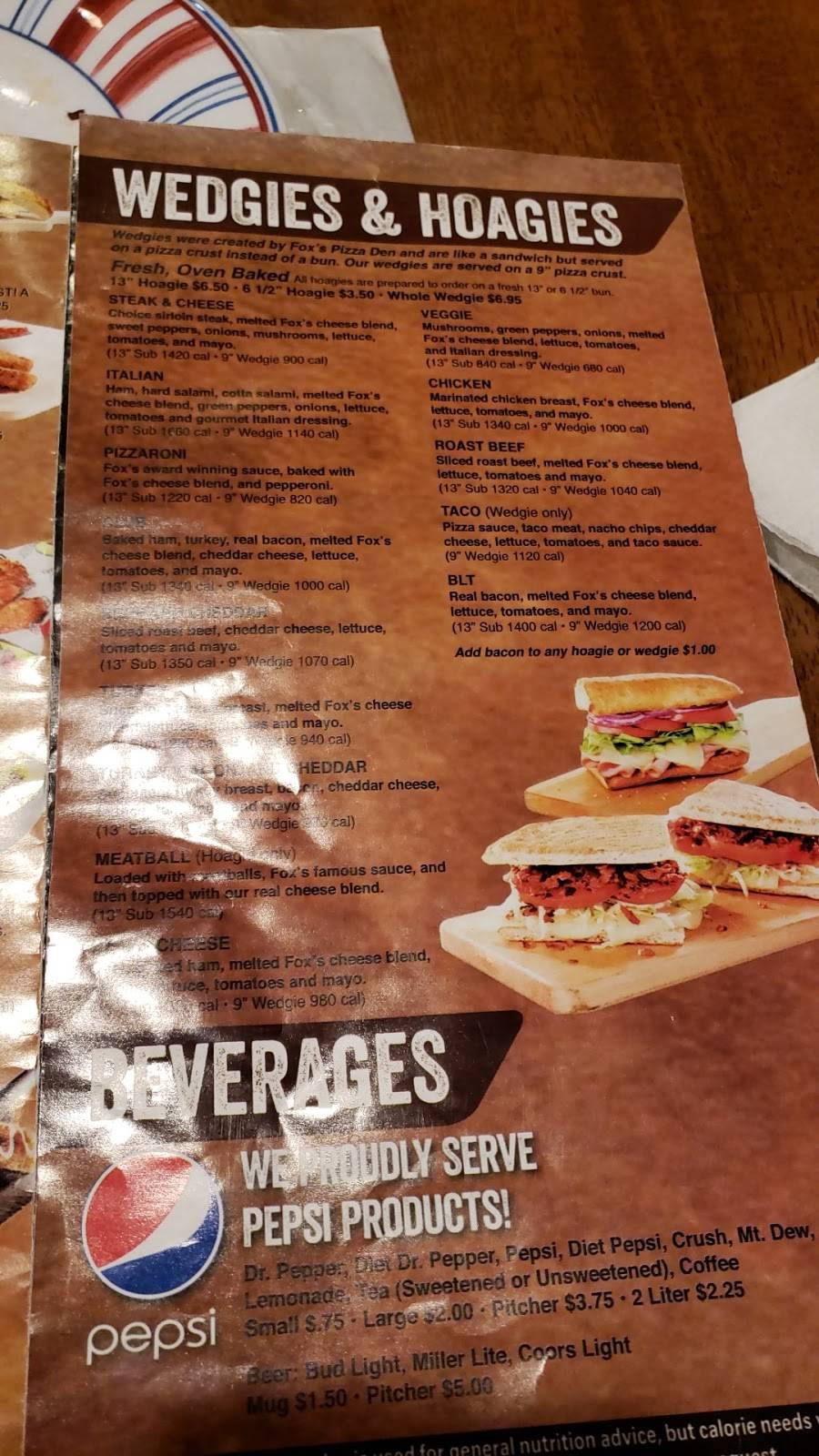 Foxs Pizza Den | restaurant | 289 N Massanutten St, Strasburg, VA 22657, USA | 5404653332 OR +1 540-465-3332