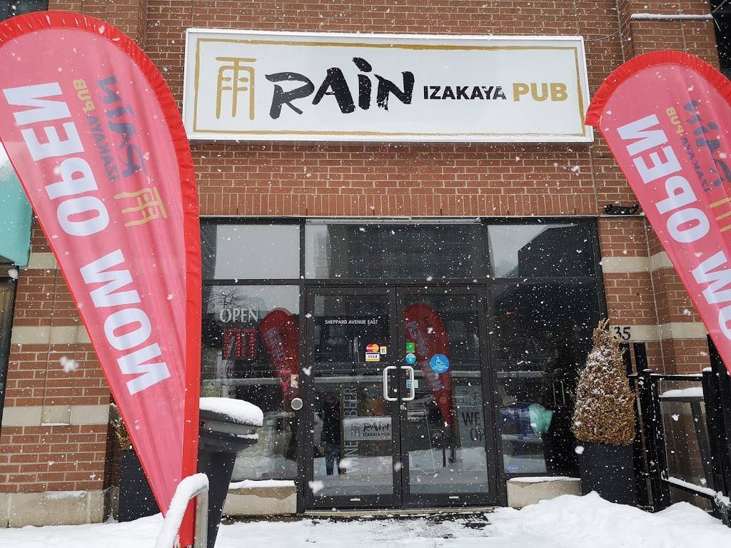 Rain Izakaya Pub | restaurant | 35 Sheppard Ave E, North York, ON M2N 2Z8, Canada | 4169010088 OR +1 416-901-0088