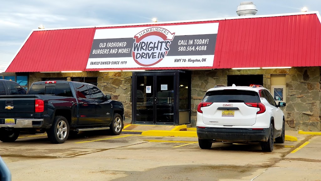 Wrights Drive In | restaurant | 102 Hwy 70 E, Kingston, OK 73439, USA | 5805644088 OR +1 580-564-4088