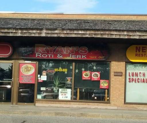 Ryans Roti And Jerk | restaurant | 1051 Simcoe St N, Oshawa, ON L1G 4W3, Canada | 9054388086 OR +1 905-438-8086