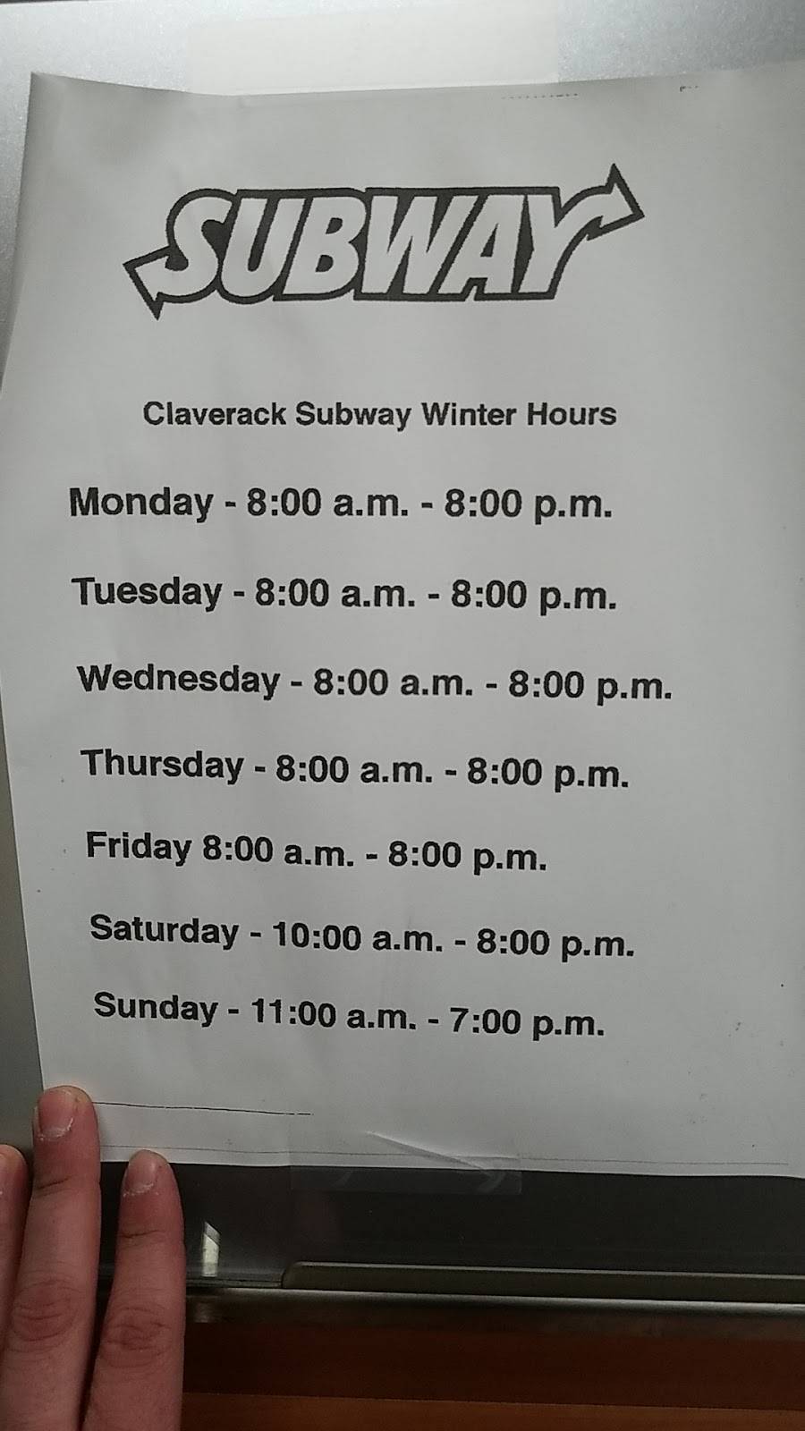 Subway | restaurant | 634 NY-23, Claverack, NY 12513, USA | 5188512510 OR +1 518-851-2510