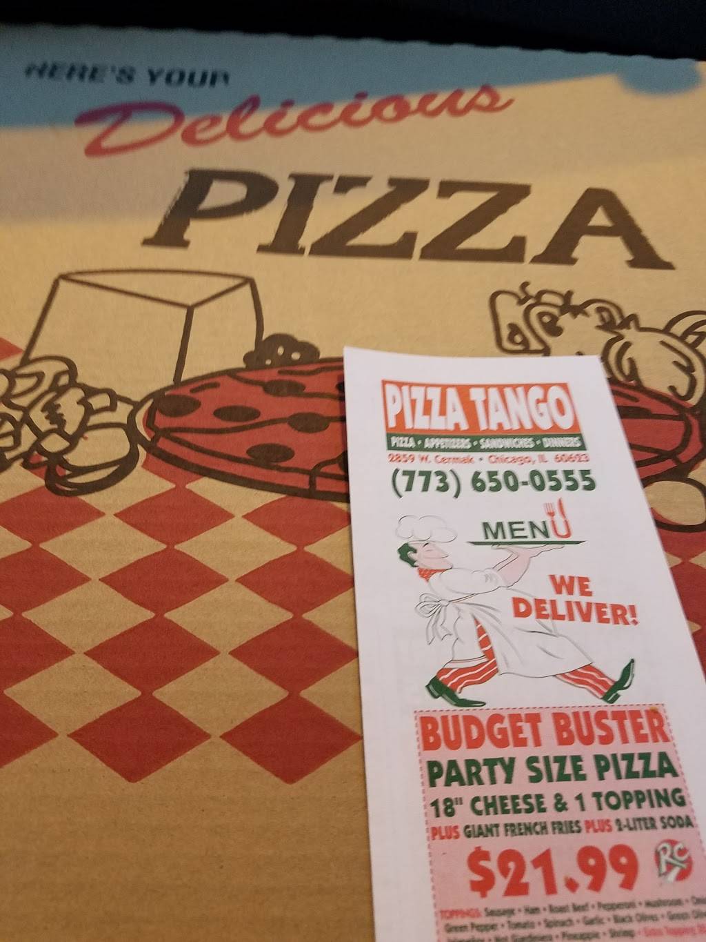 Pizza Tango | restaurant | 2859 W Cermak Rd, Chicago, IL 60623, USA | 7736500555 OR +1 773-650-0555