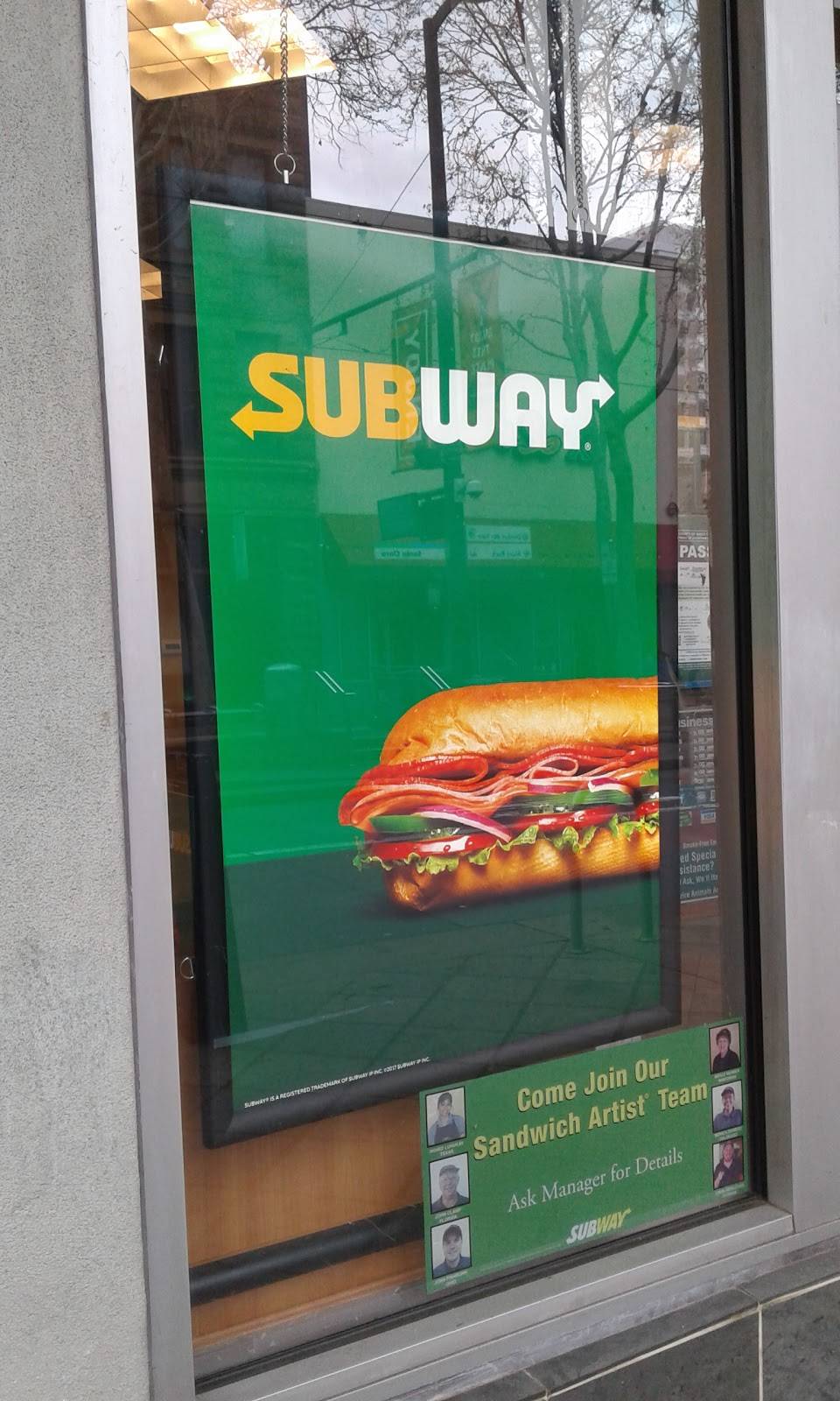 Subway Restaurants | restaurant | 43 S 1st St, San Jose, CA 95113, USA | 4089717827 OR +1 408-971-7827