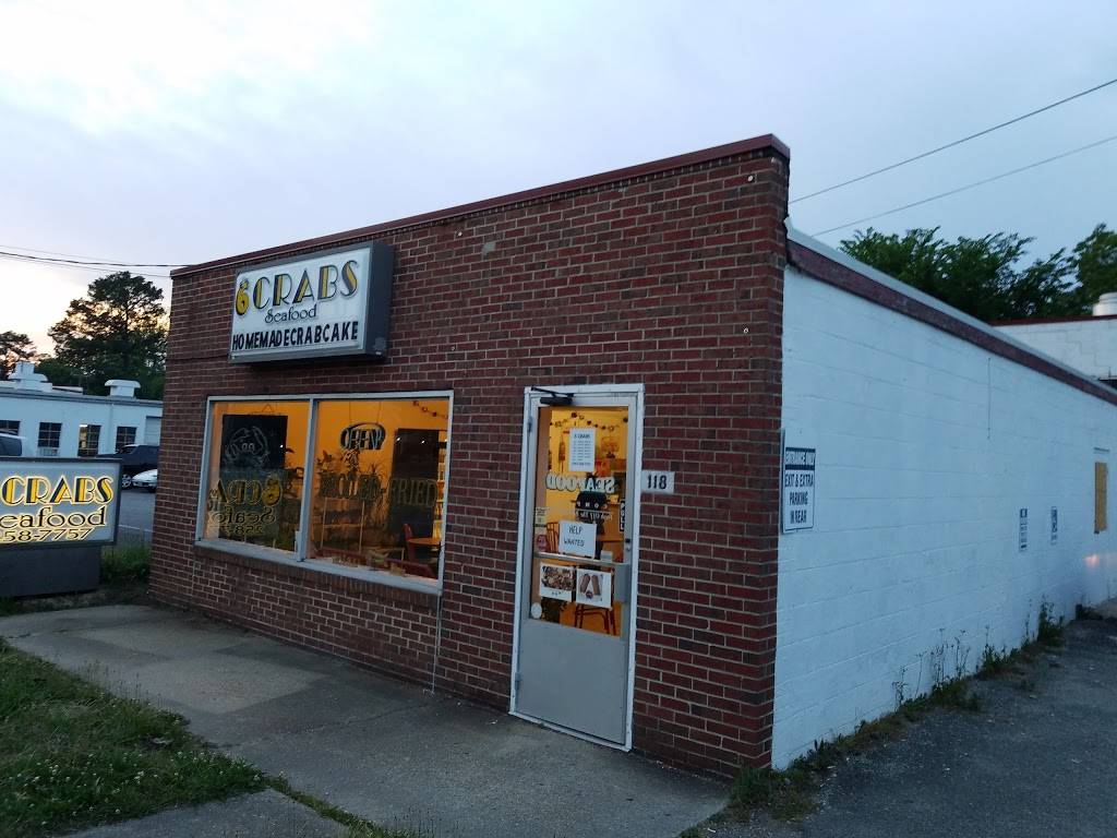 6 Crabs | restaurant | 118 2nd St, Williamsburg, VA 23185, USA | 7572587757 OR +1 757-258-7757