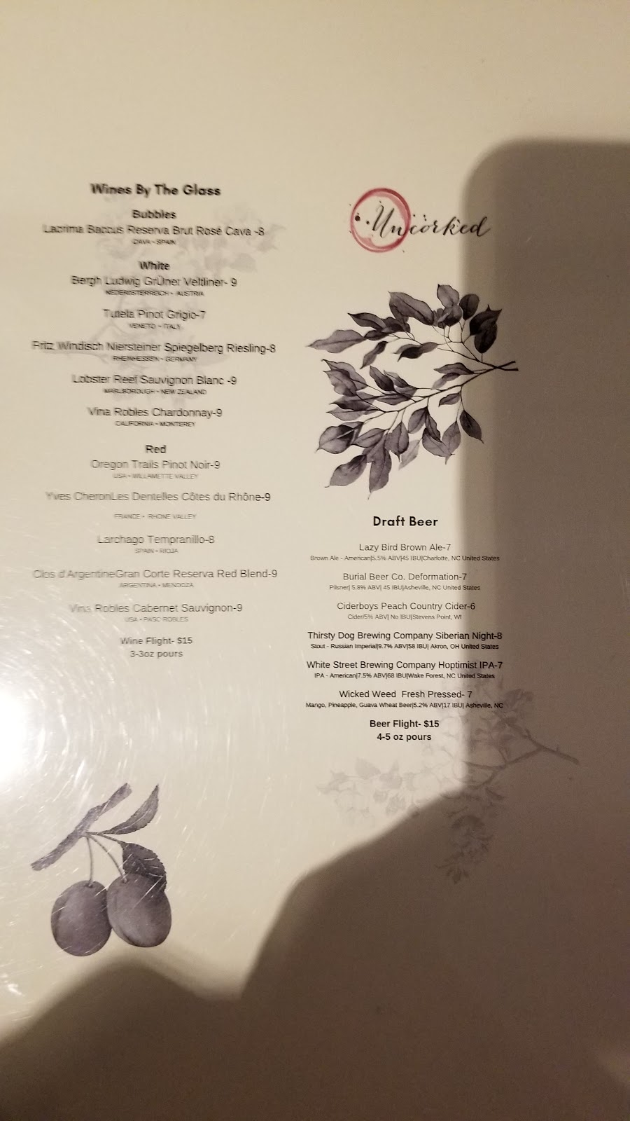 Uncorked Raleigh Wine & Coffee Cafe | cafe | 10511 Shadowlawn Dr #111, Raleigh, NC 27614, USA | 9842005423 OR +1 984-200-5423